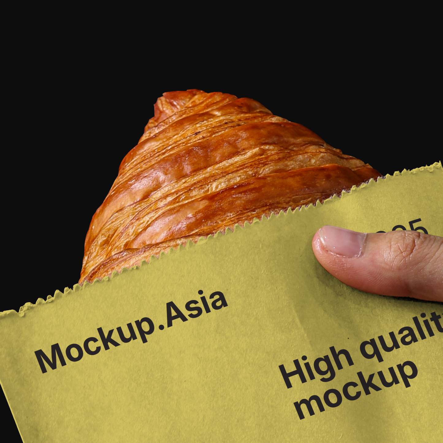 Paper Bag with Croissant2 - pb0002
