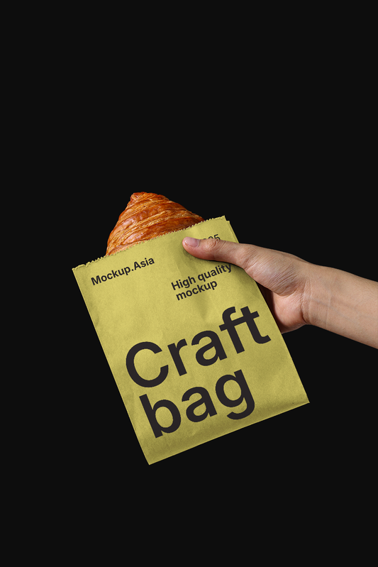 Paper Bag with Croissant2 - pb0002